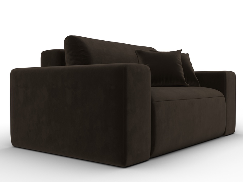 Кресло Лига-036 НПБ, Микровельвет, Коричневый