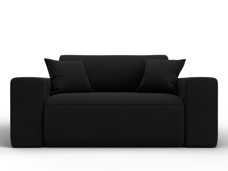 Кресло Лига-036 НПБ, Микровельвет, Черный