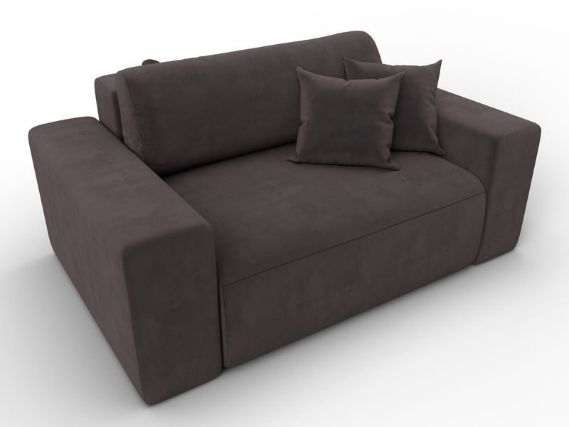 Кресло Лига-036 НПБ, Велюр, SEVEN 727 коричневый