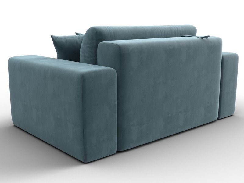 Кресло Лига-036 НПБ, Велюр, SEVEN 113 бирюзовый