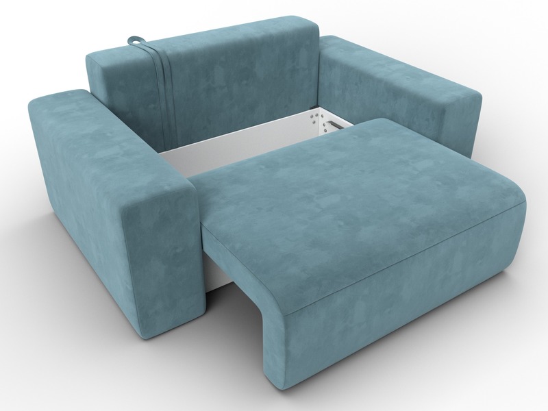 Кресло Лига-036 НПБ, Велюр, SEVEN 113 бирюзовый