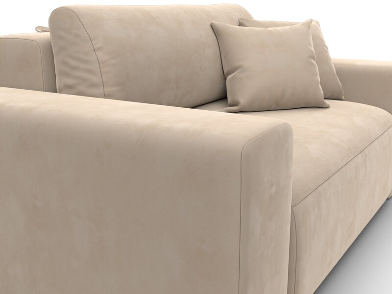 Кресло Лига-036 НПБ, Велюр, SEVEN 729 бежевый