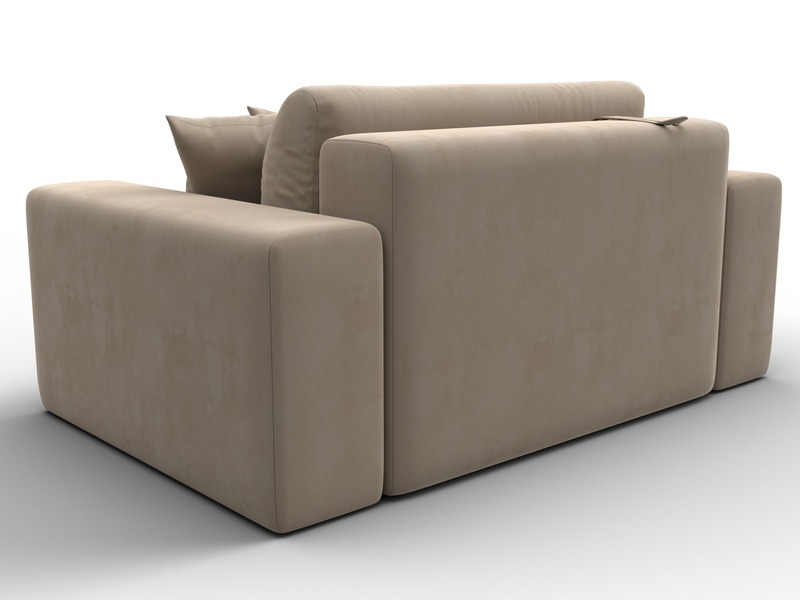 Кресло Лига-036 НПБ, Велюр, SEVEN 729 бежевый