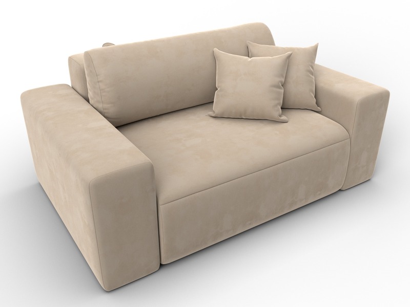 Кресло Лига-036 НПБ, Велюр, SEVEN 729 бежевый