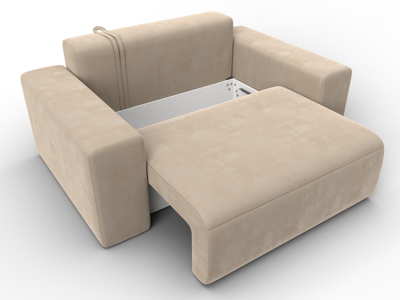 Кресло Лига-036 НПБ, Велюр, SEVEN 729 бежевый