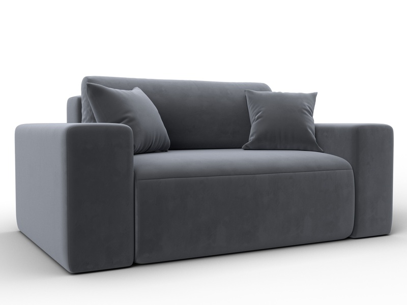 Кресло Лига-036 НПБ, Велюр, SEVEN 17 серый