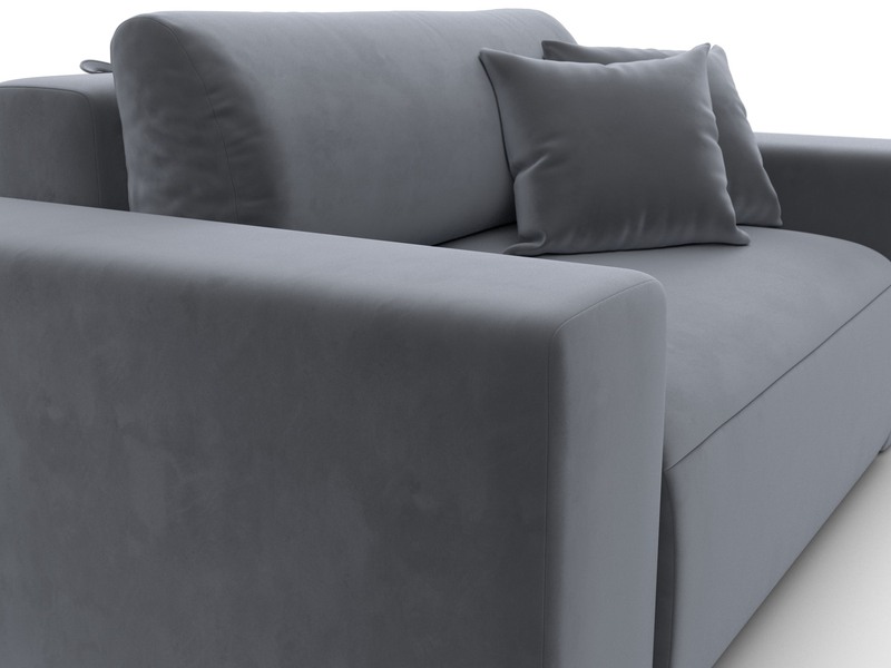 Кресло Лига-036 НПБ, Велюр, SEVEN 17 серый