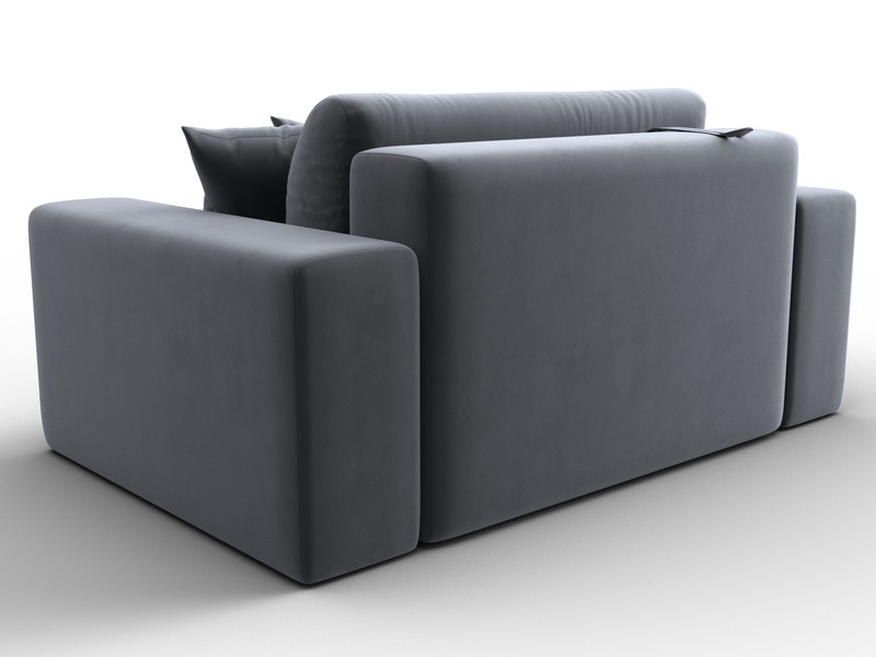 Кресло Лига-036 НПБ, Велюр, SEVEN 17 серый