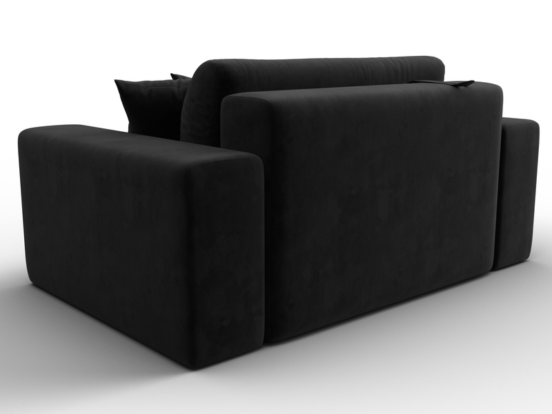 Кресло Лига-036 НПБ, Велюр, SEVEN 35 черный