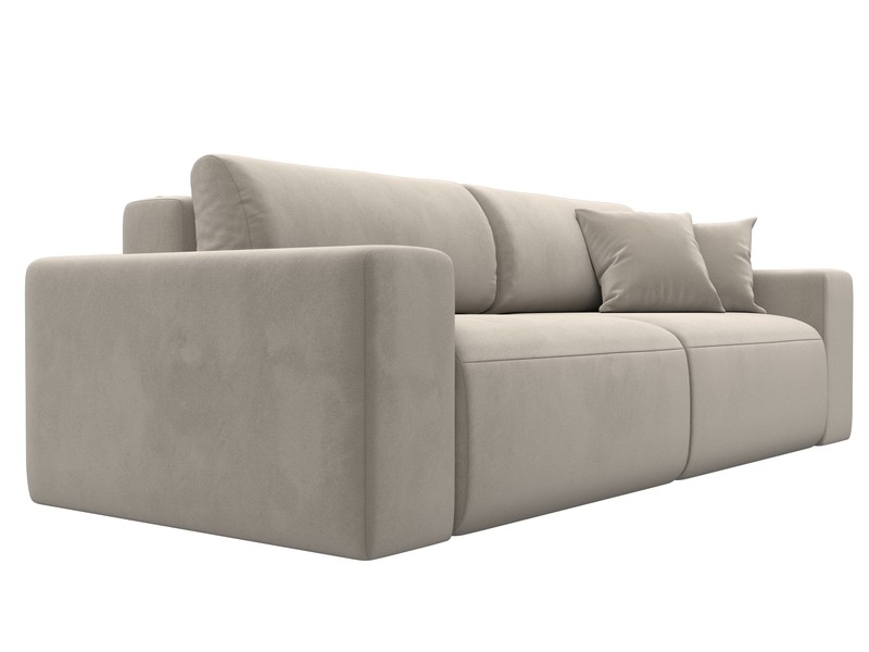 Диван прямой Лига-036 НПБ Классик, Микровельвет, Бежевый