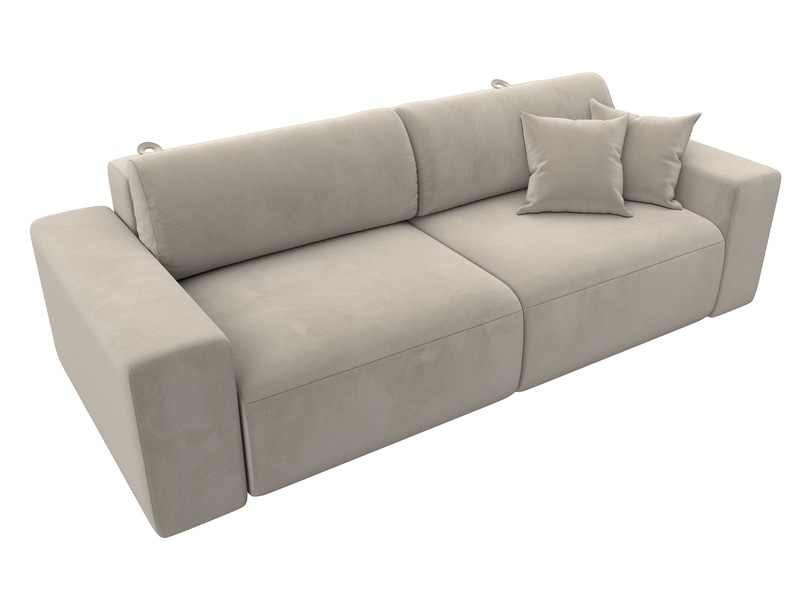 Диван прямой Лига-036 НПБ Классик, Микровельвет, Бежевый