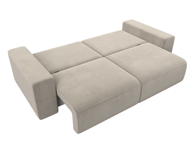 Диван прямой Лига-036 НПБ Классик, Микровельвет, Бежевый