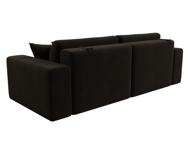 Диван прямой Лига-036 НПБ Классик, Микровельвет, Коричневый