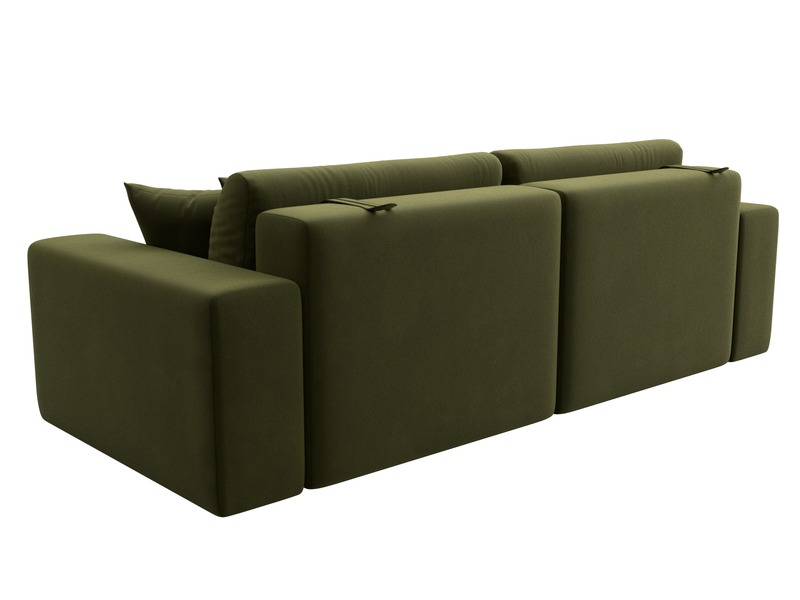 Диван прямой Лига-036 НПБ Классик, Микровельвет, Зеленый