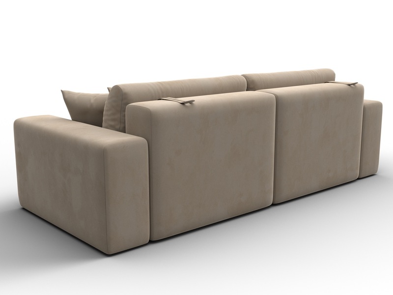 Диван прямой Лига-036 НПБ Классик, Велюр, SEVEN 729 бежевый