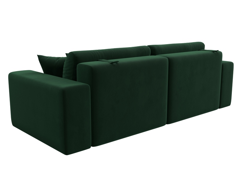 Диван прямой Лига-036 НПБ Классик, Велюр, SEVEN 626 зеленый