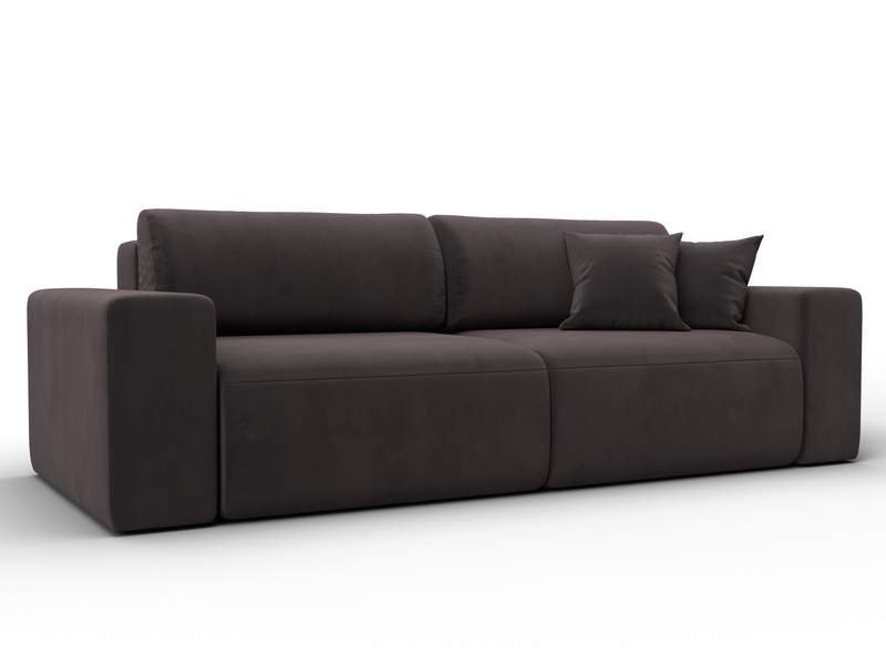 Диван прямой Лига-036 НПБ Классик, Велюр, SEVEN 727 коричневый