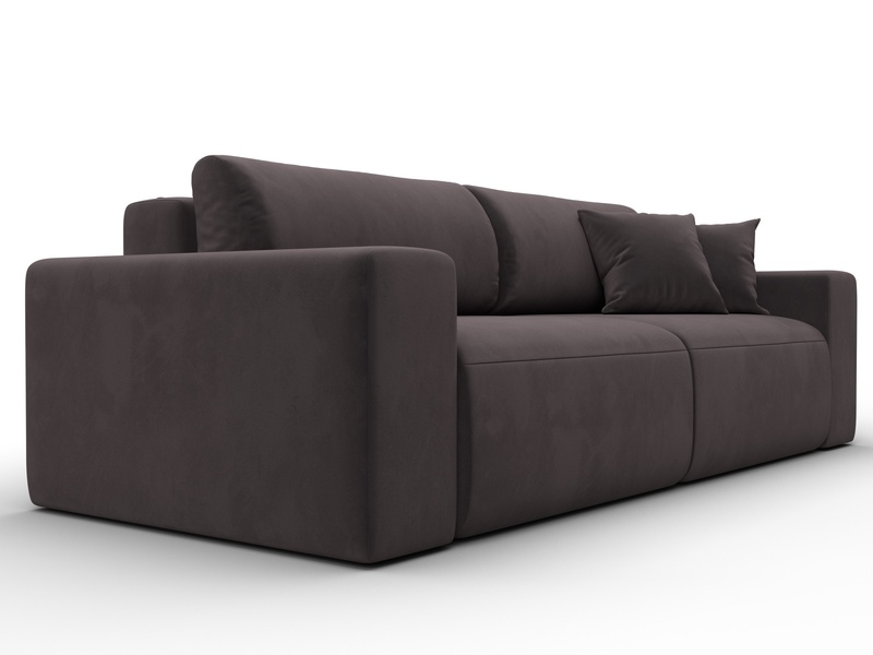 Диван прямой Лига-036 НПБ Классик, Велюр, SEVEN 727 коричневый