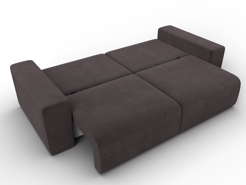 Диван прямой Лига-036 НПБ Классик, Велюр, SEVEN 727 коричневый