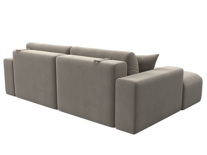 Диван угловой Лига-036 НПБ Классик левый угол, Микровельвет, Бежевый