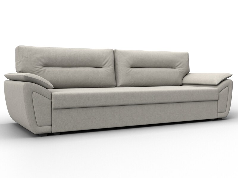 Диван прямой Нэстор Лайт, Рогожка, Амур 02 бежевый