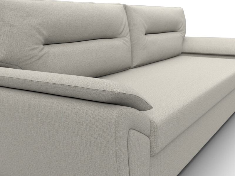 Диван прямой Нэстор Лайт, Рогожка, Амур 02 бежевый