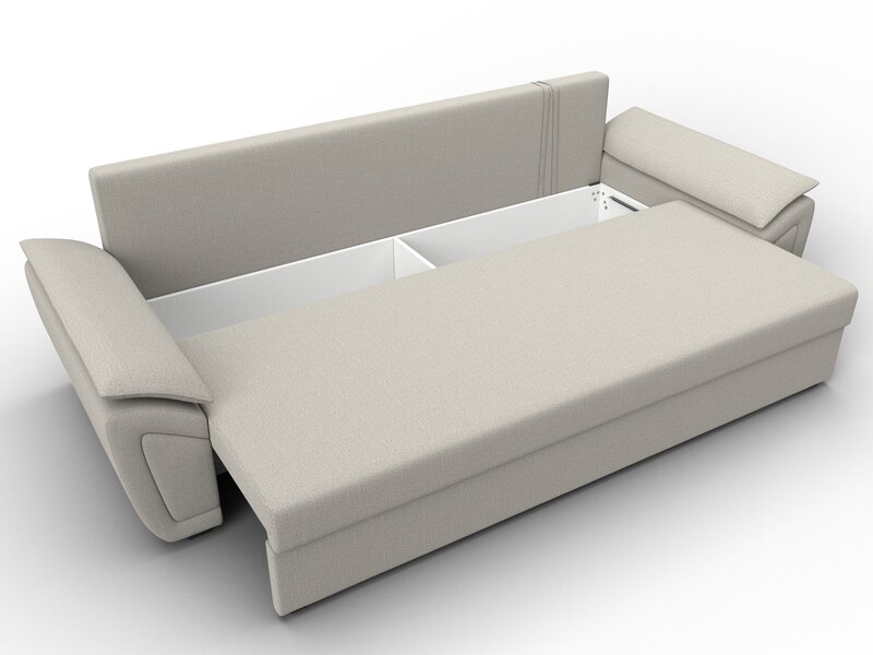 Диван прямой Нэстор Лайт, Рогожка, Амур 02 бежевый