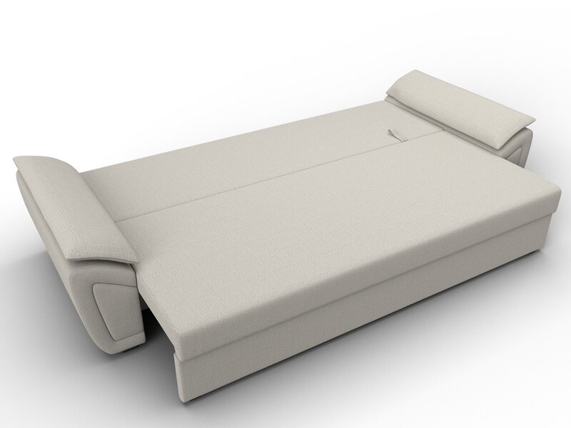 Диван прямой Нэстор Лайт, Рогожка, Амур 02 бежевый