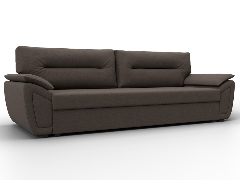 Диван прямой Нэстор Лайт, Рогожка, Амур 05 коричневый