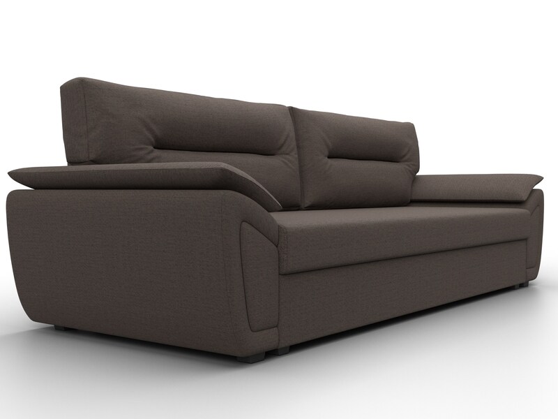 Диван прямой Нэстор Лайт, Рогожка, Амур 05 коричневый