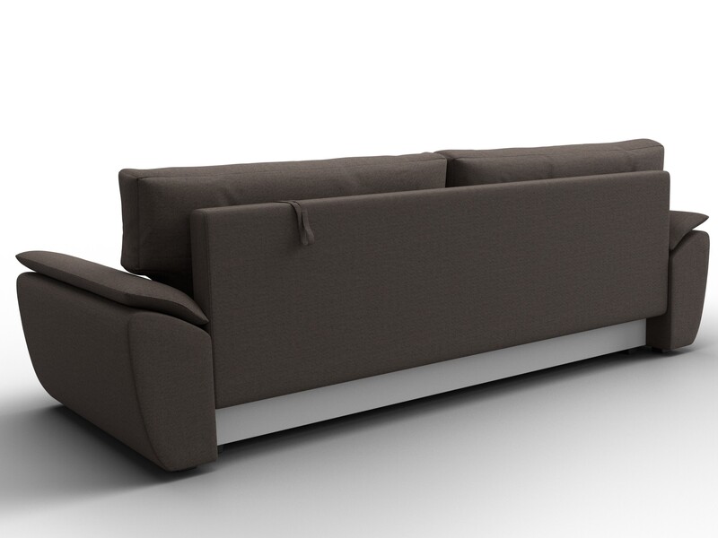 Диван прямой Нэстор Лайт, Рогожка, Амур 05 коричневый