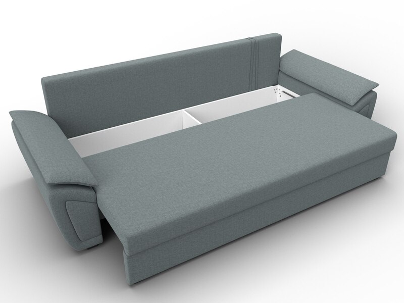 Диван прямой Нэстор Лайт, Рогожка, Амур 07 серый