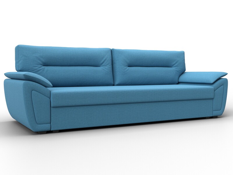 Диван прямой Нэстор Лайт, Рогожка, Амур 10 голубой