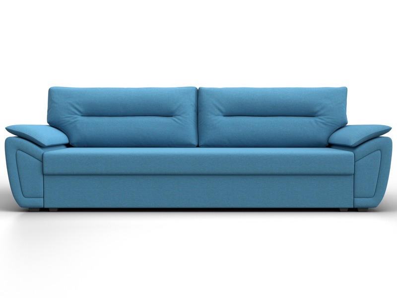 Диван прямой Нэстор Лайт, Рогожка, Амур 10 голубой