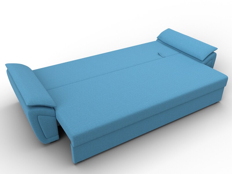 Диван прямой Нэстор Лайт, Рогожка, Амур 10 голубой