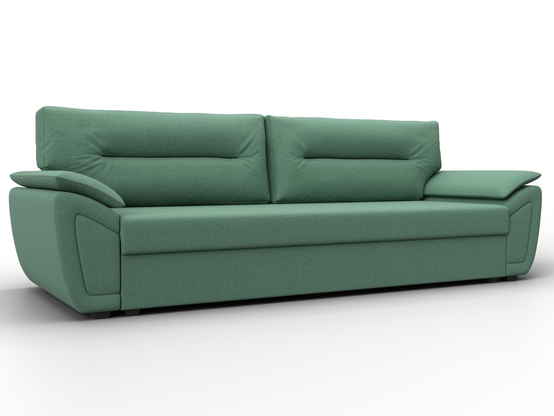 Диван прямой Нэстор Лайт, Рогожка, Амур 11 зеленый