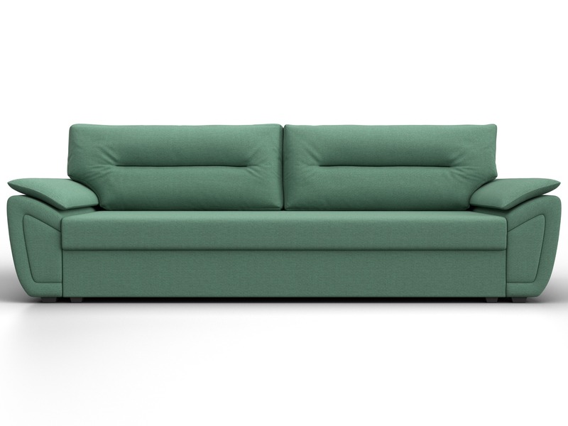 Диван прямой Нэстор Лайт, Рогожка, Амур 11 зеленый