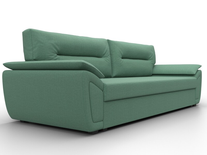 Диван прямой Нэстор Лайт, Рогожка, Амур 11 зеленый