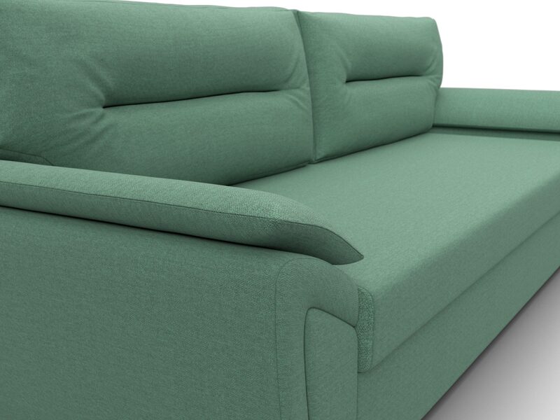 Диван прямой Нэстор Лайт, Рогожка, Амур 11 зеленый