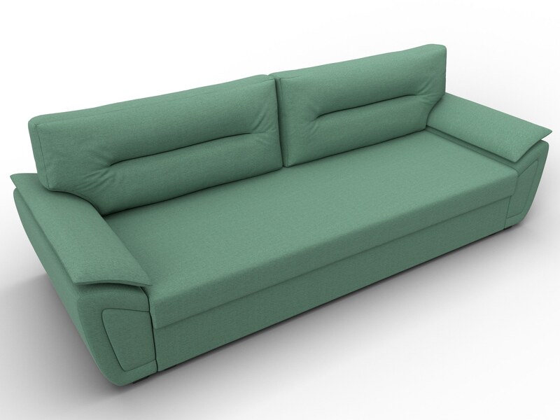 Диван прямой Нэстор Лайт, Рогожка, Амур 11 зеленый