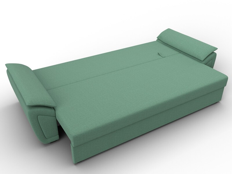 Диван прямой Нэстор Лайт, Рогожка, Амур 11 зеленый