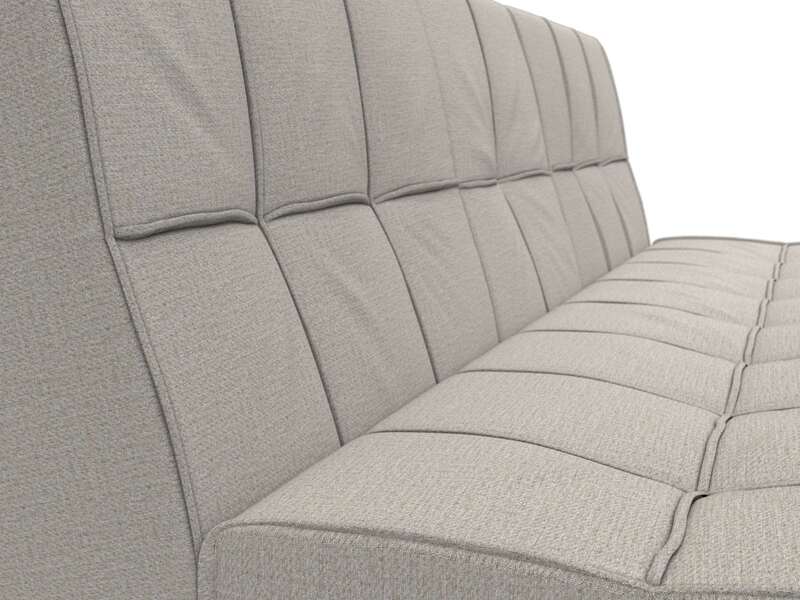 Диван прямой Винсент, Рогожка, Амур 02 бежевый