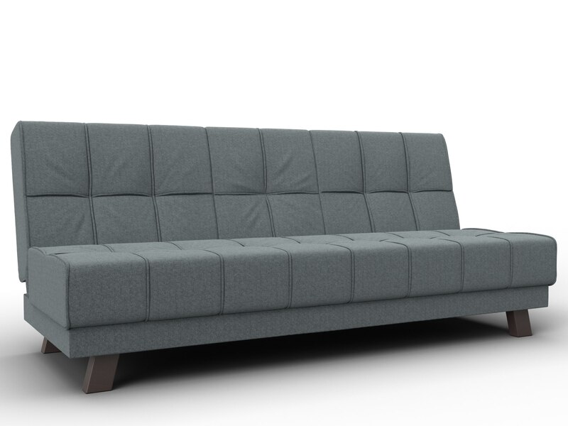 Диван прямой Винсент, Рогожка, Амур 07 серый