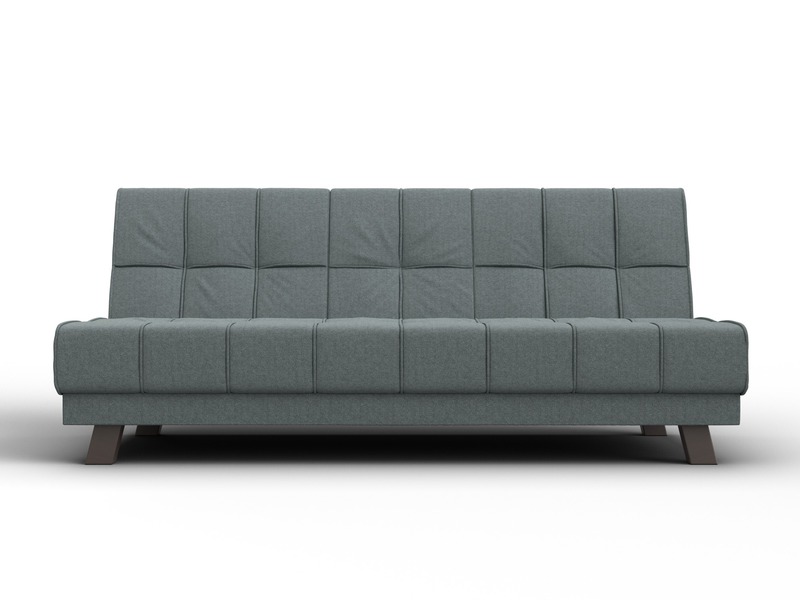 Диван прямой Винсент, Рогожка, Амур 07 серый