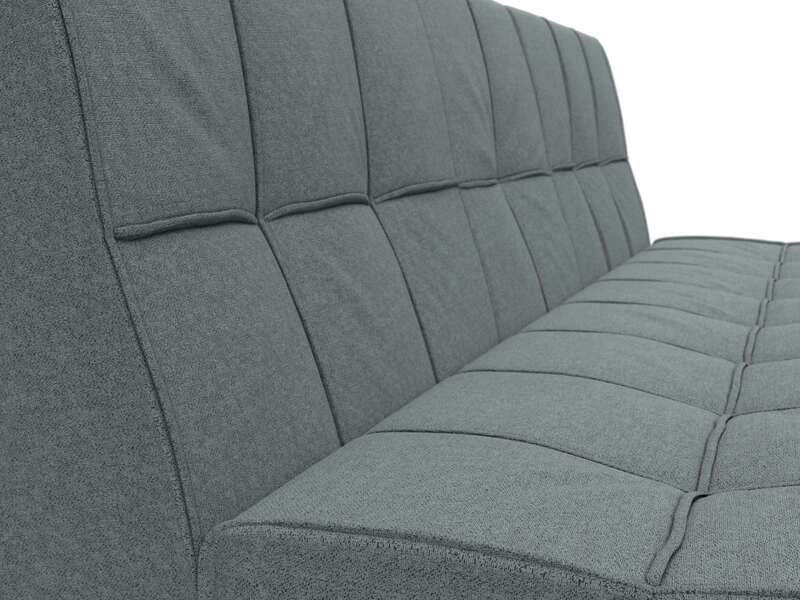 Диван прямой Винсент, Рогожка, Амур 07 серый