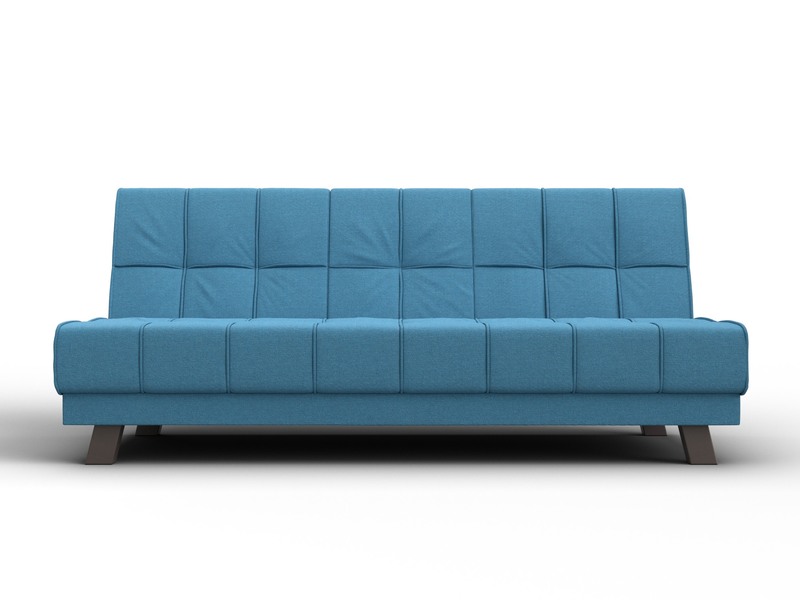 Диван прямой Винсент, Рогожка, Амур 10 голубой