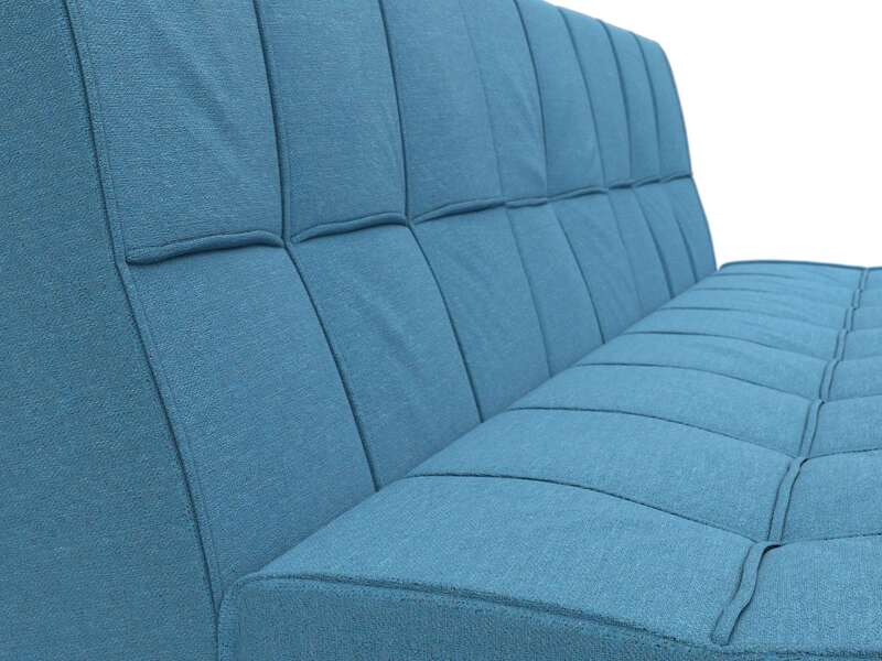 Диван прямой Винсент, Рогожка, Амур 10 голубой