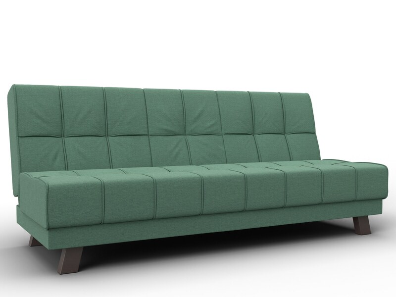 Диван прямой Винсент, Рогожка, Амур 11 зеленый