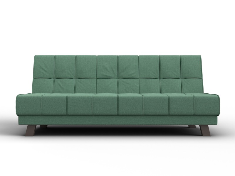 Диван прямой Винсент, Рогожка, Амур 11 зеленый