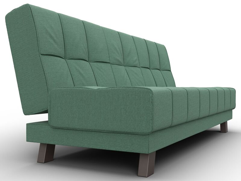 Диван прямой Винсент, Рогожка, Амур 11 зеленый